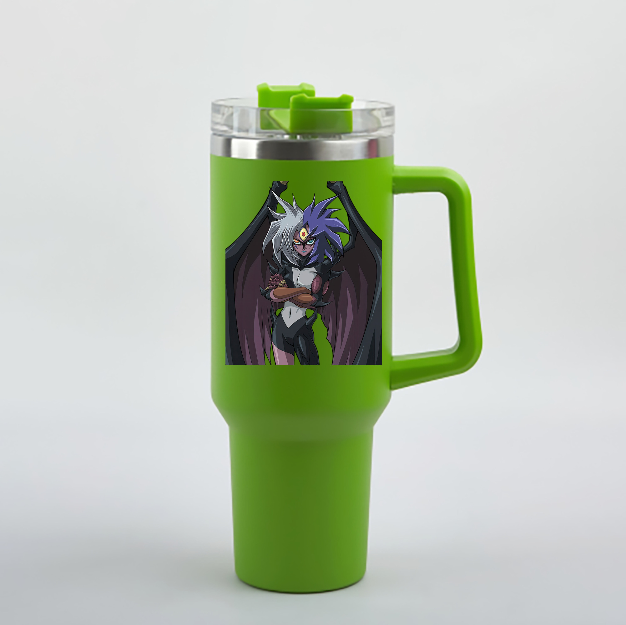 （画像用） 遊☆戯☆王 Yu-Gi-Oh! 1200mL車用タンブラー - クリスタルステッカー（プラスチックストロー付き）